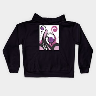 Abstract Floral Design Kids Hoodie